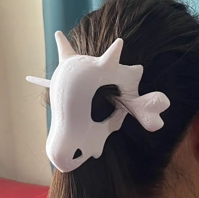 Cubone Skull Hair pin — modelo 3D