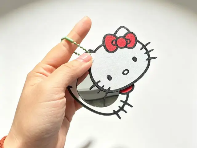 hello kitty随身镜 钥匙扣 包包挂件 凯蒂猫 补妆没烦恼【霸道总裁之爱上我的化妆镜】 — modelo 3D