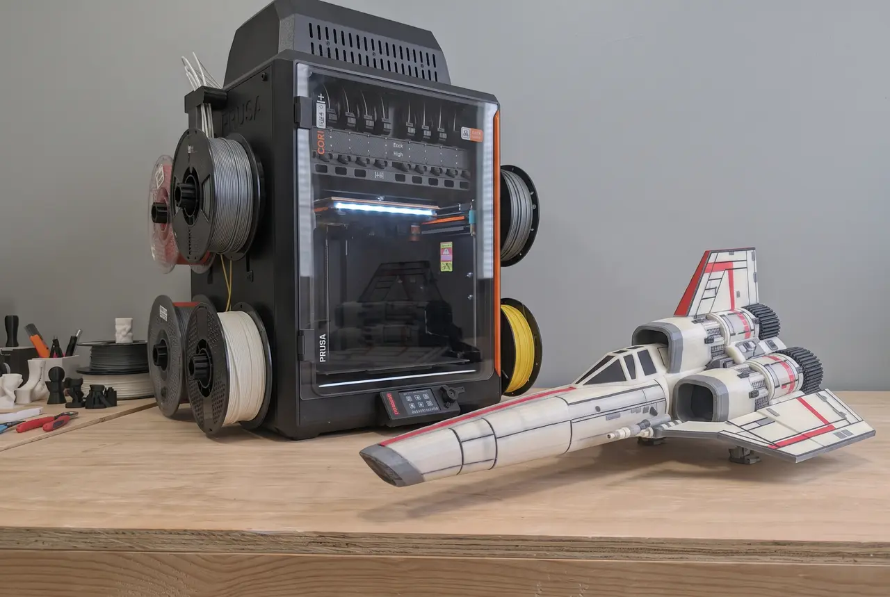 Battlestar Galactica BSG Viper Mark II – Large-Scale Display Model (20.5") for Prusa Core One INDX — modelo 3D