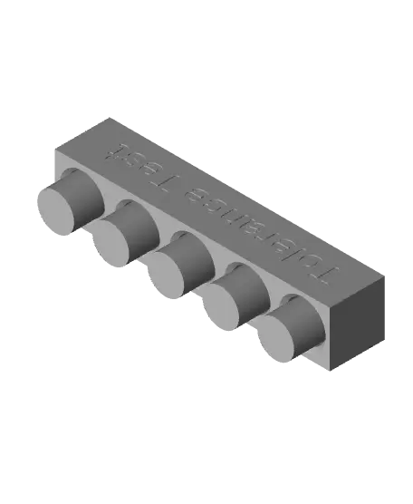 Tolerance Test — modelo 3D