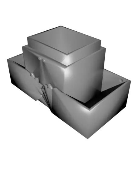 Print-in-Place Geared Rising Box — modelo 3D