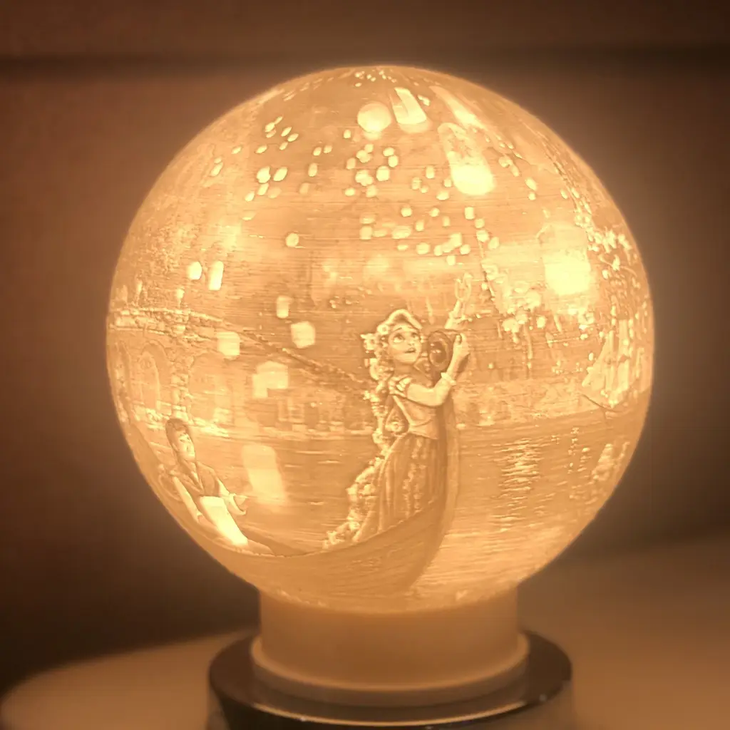 Tangled Lithophane Lamp — modelo 3D