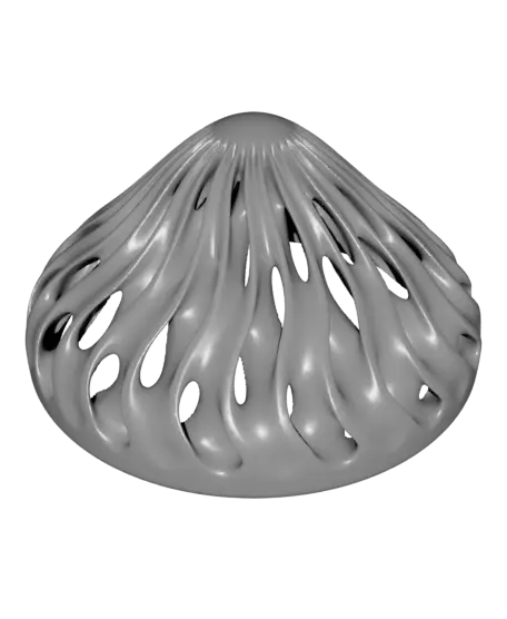 Dual Colour Modular Mushroom Caps (Glow-in-the-Dark) — modelo 3D