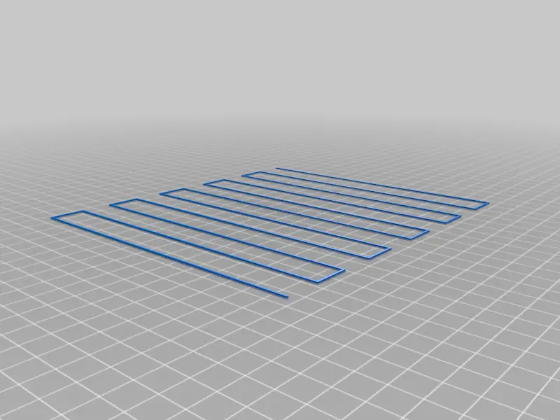 Bed Level Stripes Test — modelo 3D