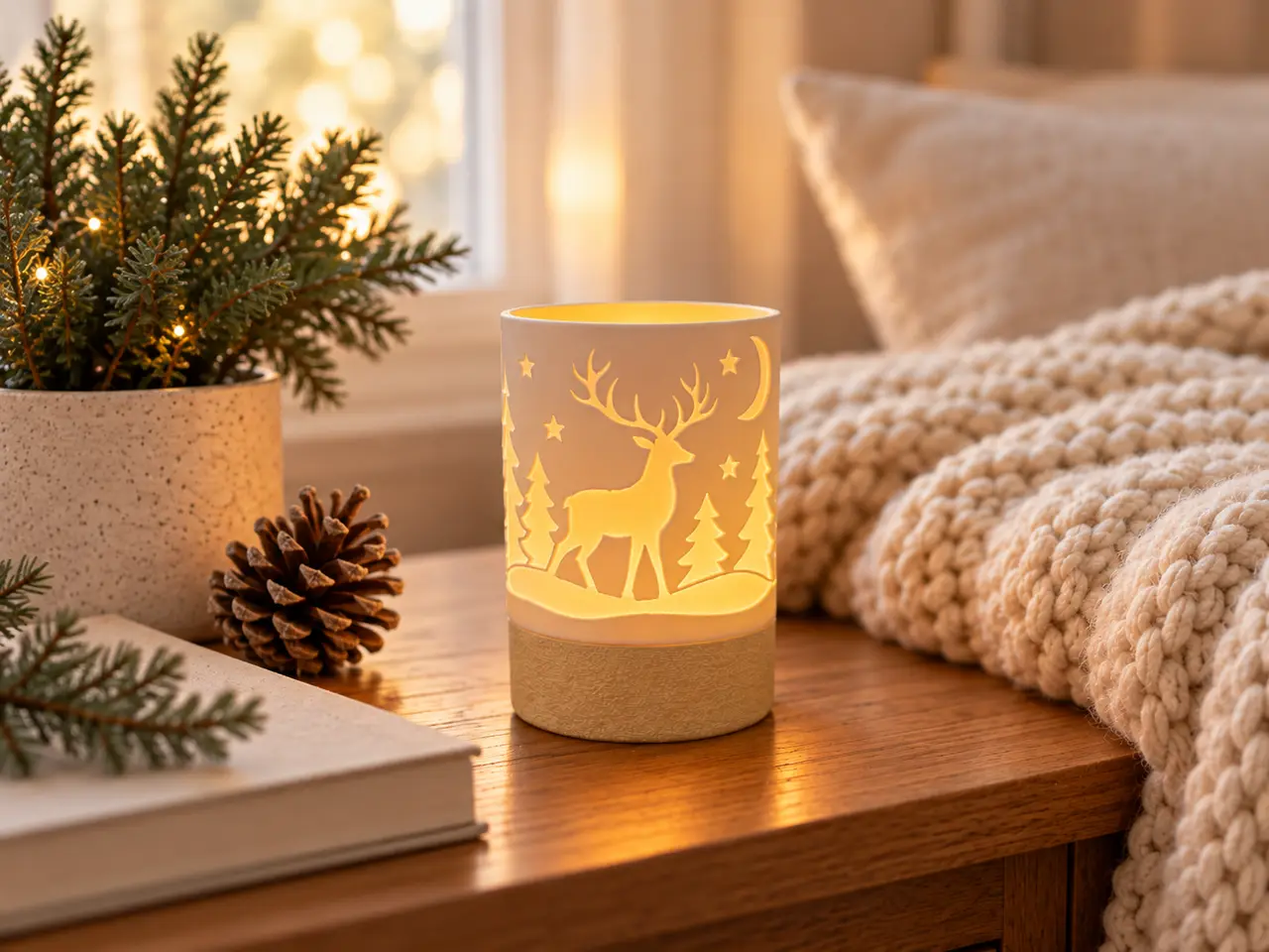 Winter Teelicht / Weihnachtsdeko — modelo 3D