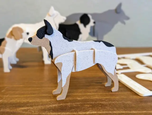 Dog Kit Card - Multiple Breeds — modelo 3D