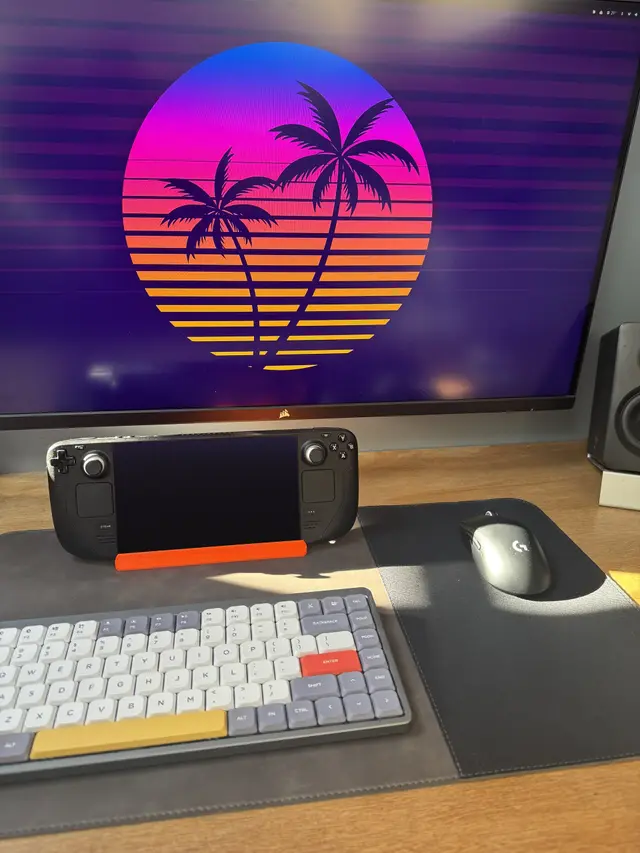 Steam Deck Desk Stand – USB-C dock stand that keeps the vents free — modelo 3D