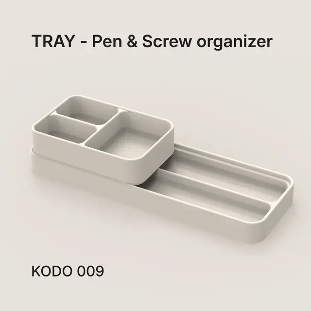 TRAY - Pen & Screw holder — modelo 3D
