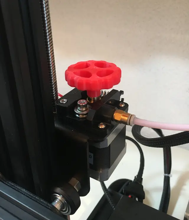 Creality Ender 3 / Ender 3 Pro / Ender 5 / Cr-10 Extruder Knob — modelo 3D