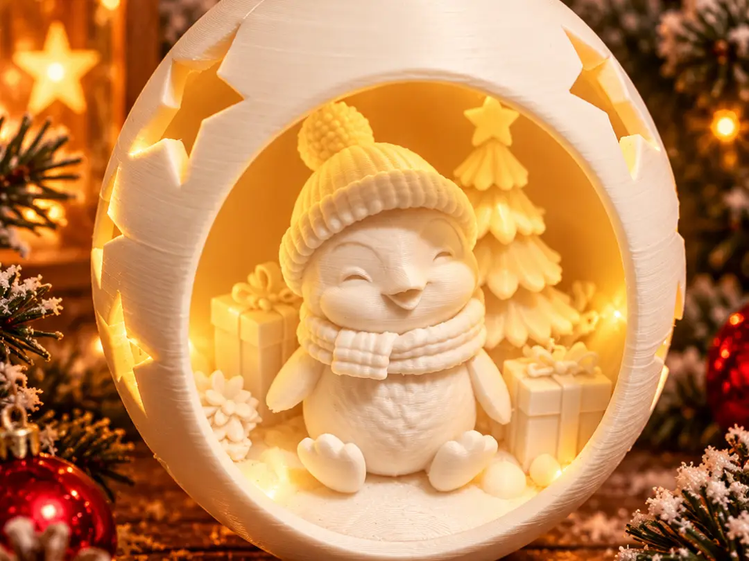 Weihnachtsbaum Kugel Pinguin — modelo 3D