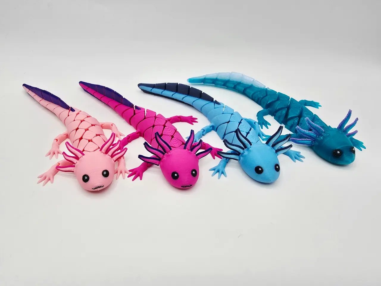 Flexi Hybrid Baby Axolotls — modelo 3D