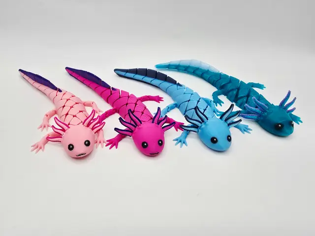 Flexi Hybrid Baby Axolotls — modelo 3D