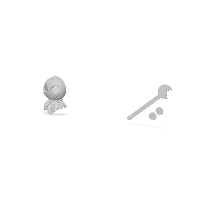 Halloween Hair Sticks & Clips Bundle - 6 Designs — modelo 3D