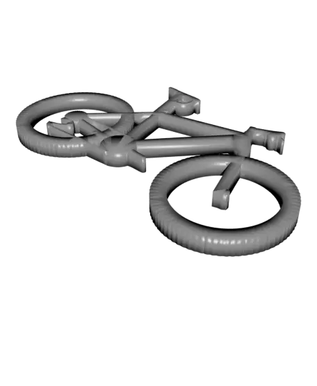 Minimalist Mountain Bike Keychain — modelo 3D
