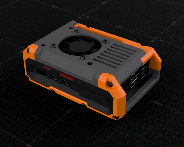 Raspberry Pi 5 Case — modelo 3D