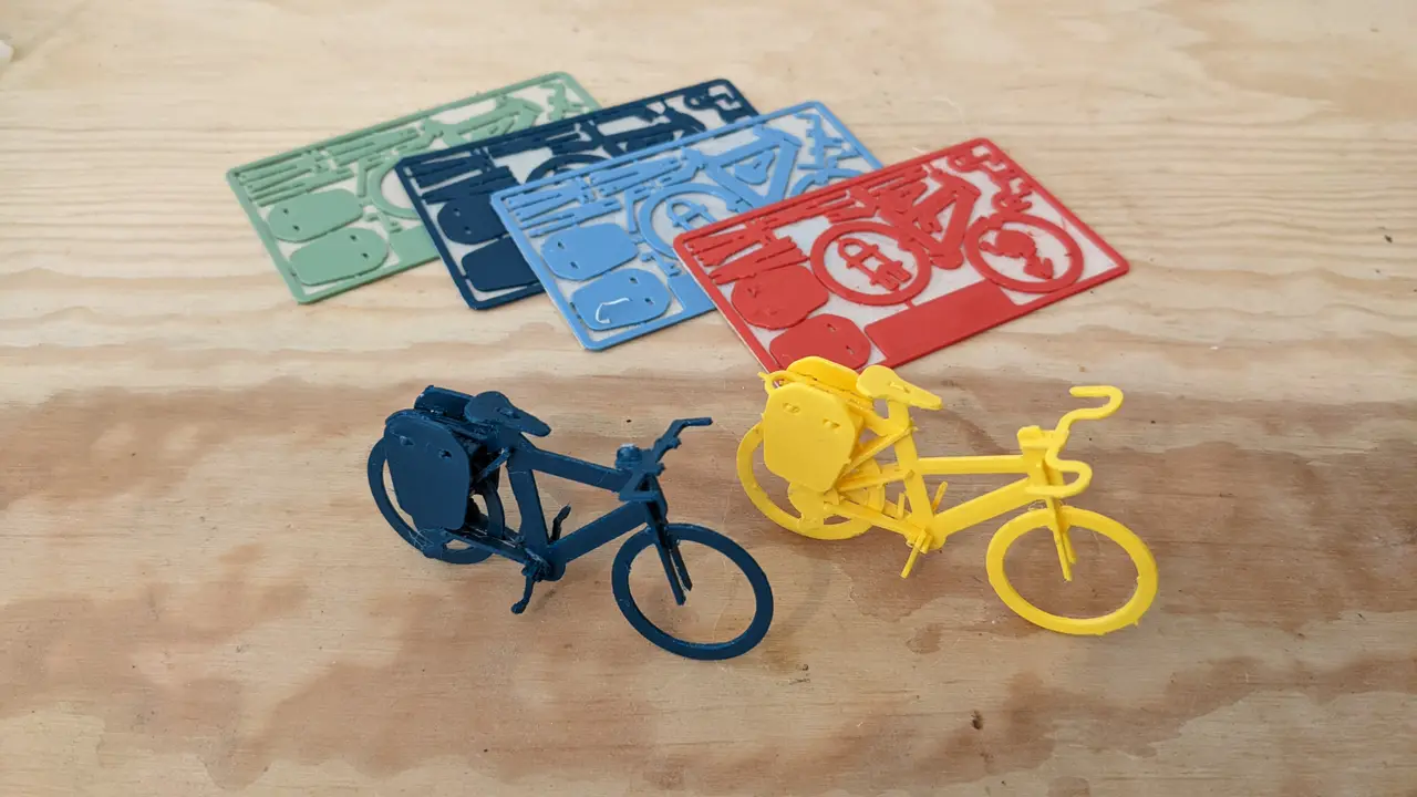 Bike Puzzle Gift Kit Card — modelo 3D