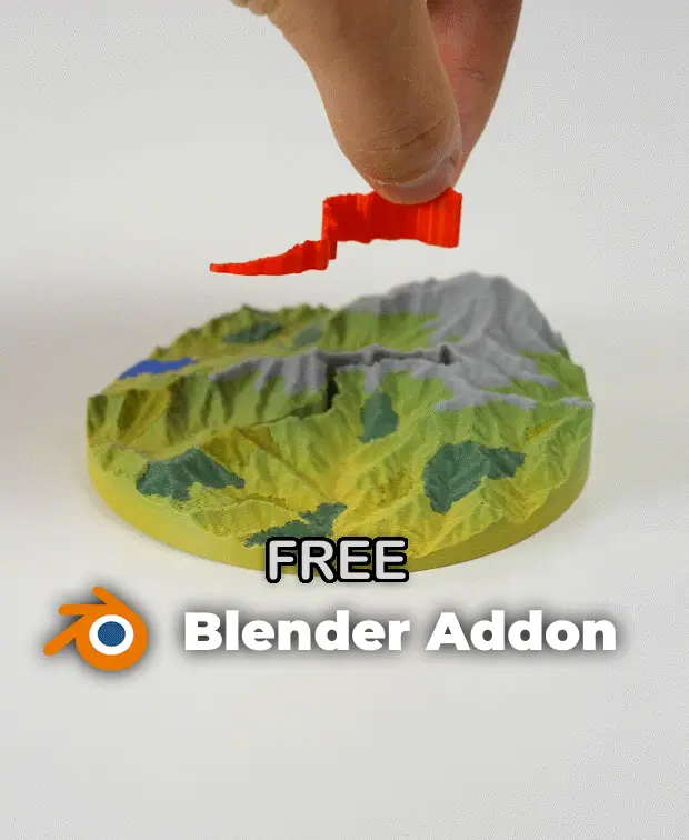 TrailPrint3D | Blender Addon — modelo 3D