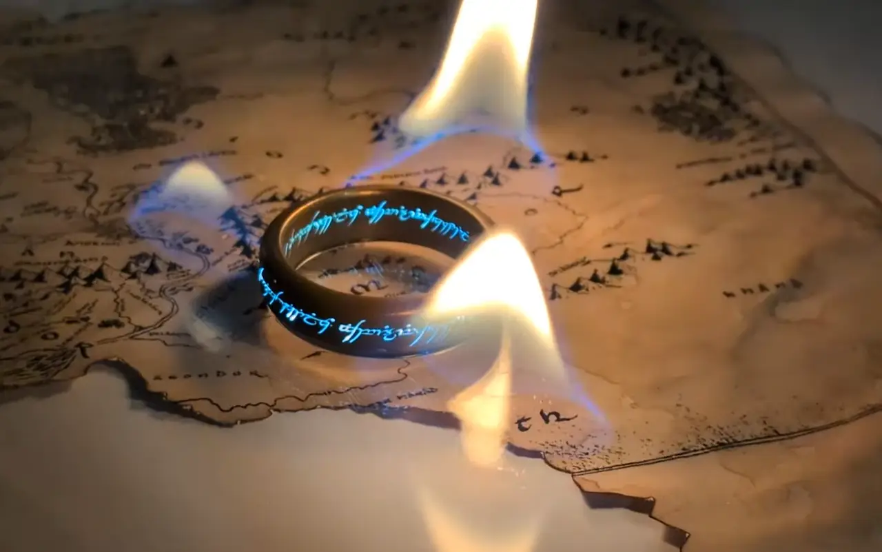 LOTR, the One Ring with Fire Reveal Updated — modelo 3D