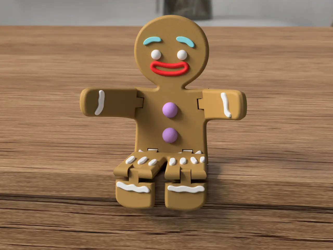 Christmas Gingerbread Man — modelo 3D