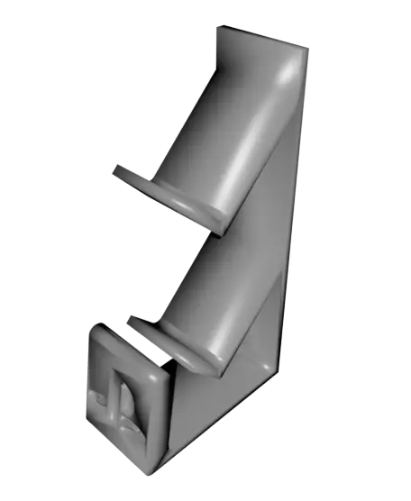 Vertical Dual Controller Stand — modelo 3D