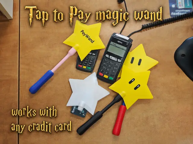 Tap to Pay magic credit card wand - Star — modelo 3D