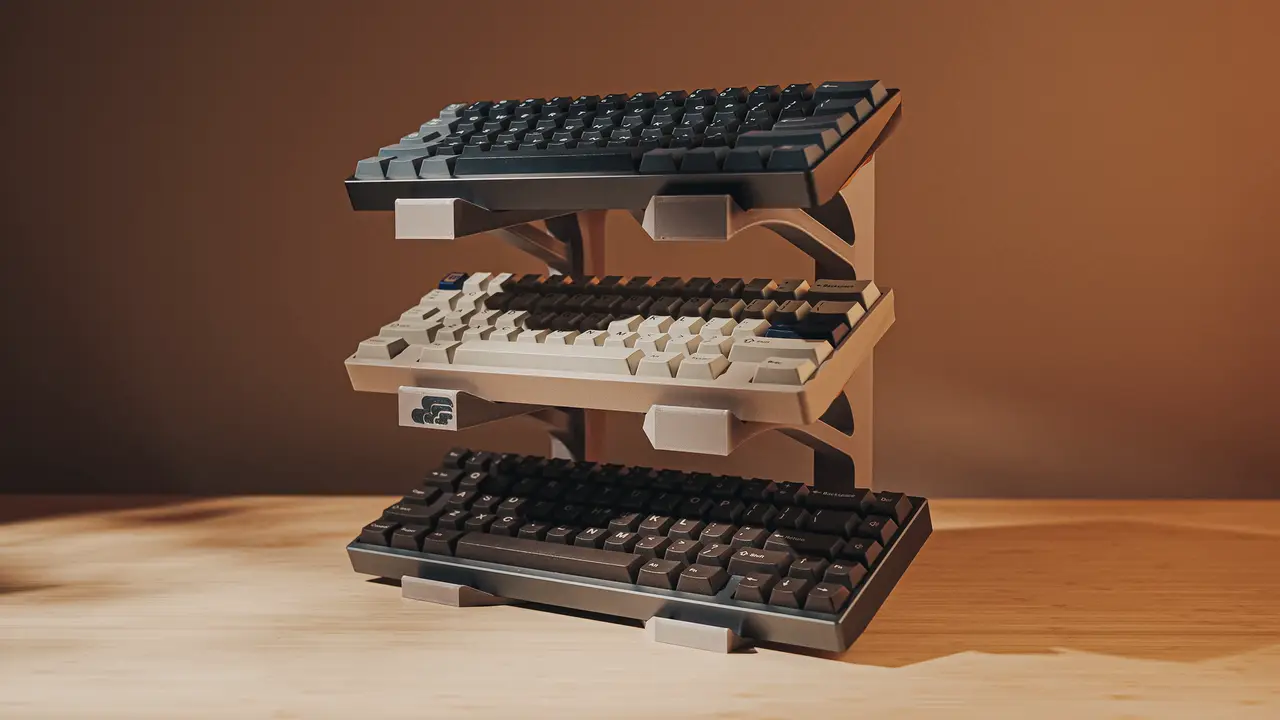 Heavy Duty Keyboard Holder (No Supports) — modelo 3D