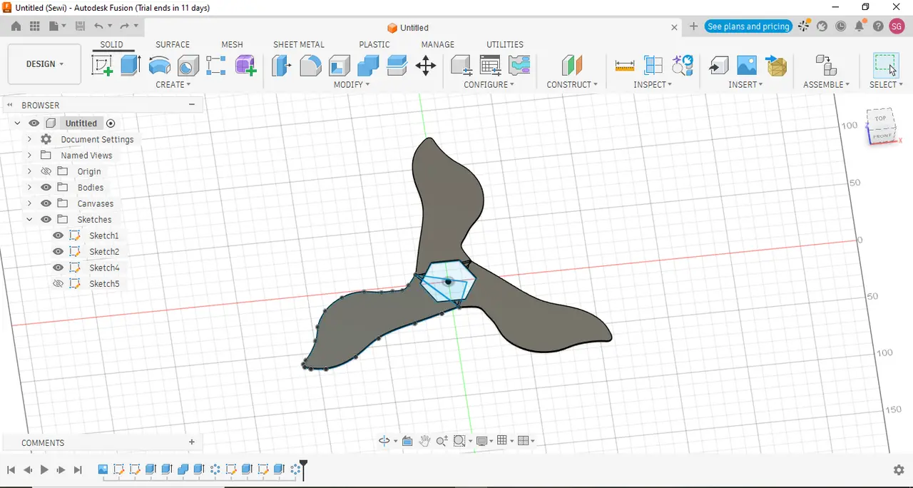 Returning Boomerang — modelo 3D
