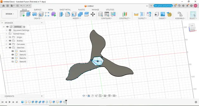 Returning Boomerang — modelo 3D