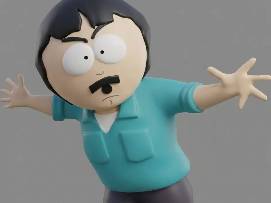 Randy Marsh - what's up bruh meme - south park — modelo 3D