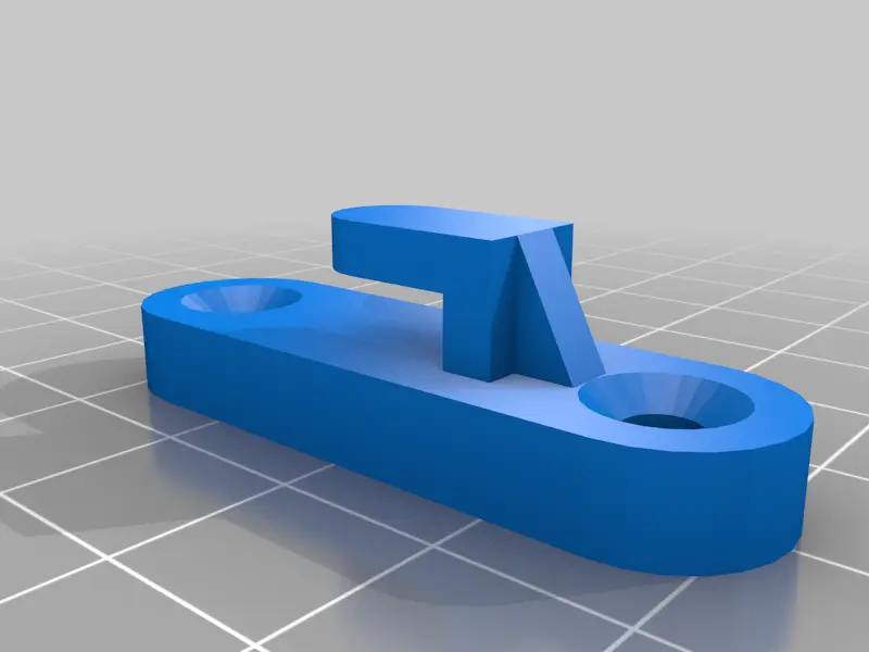 trinco de porta sanfonada 2 — modelo 3D