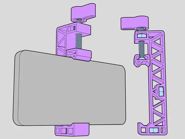 Phone clamp for tripod — modelo 3D