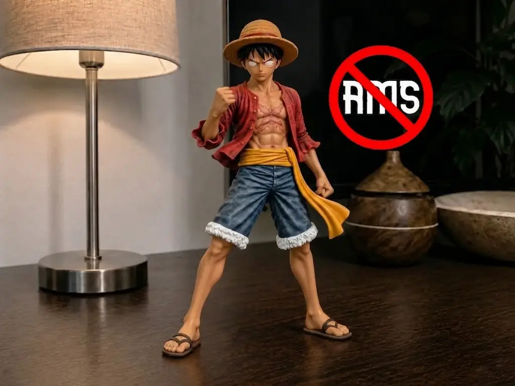 One Piece Luffy Action Pose NO AMS — modelo 3D