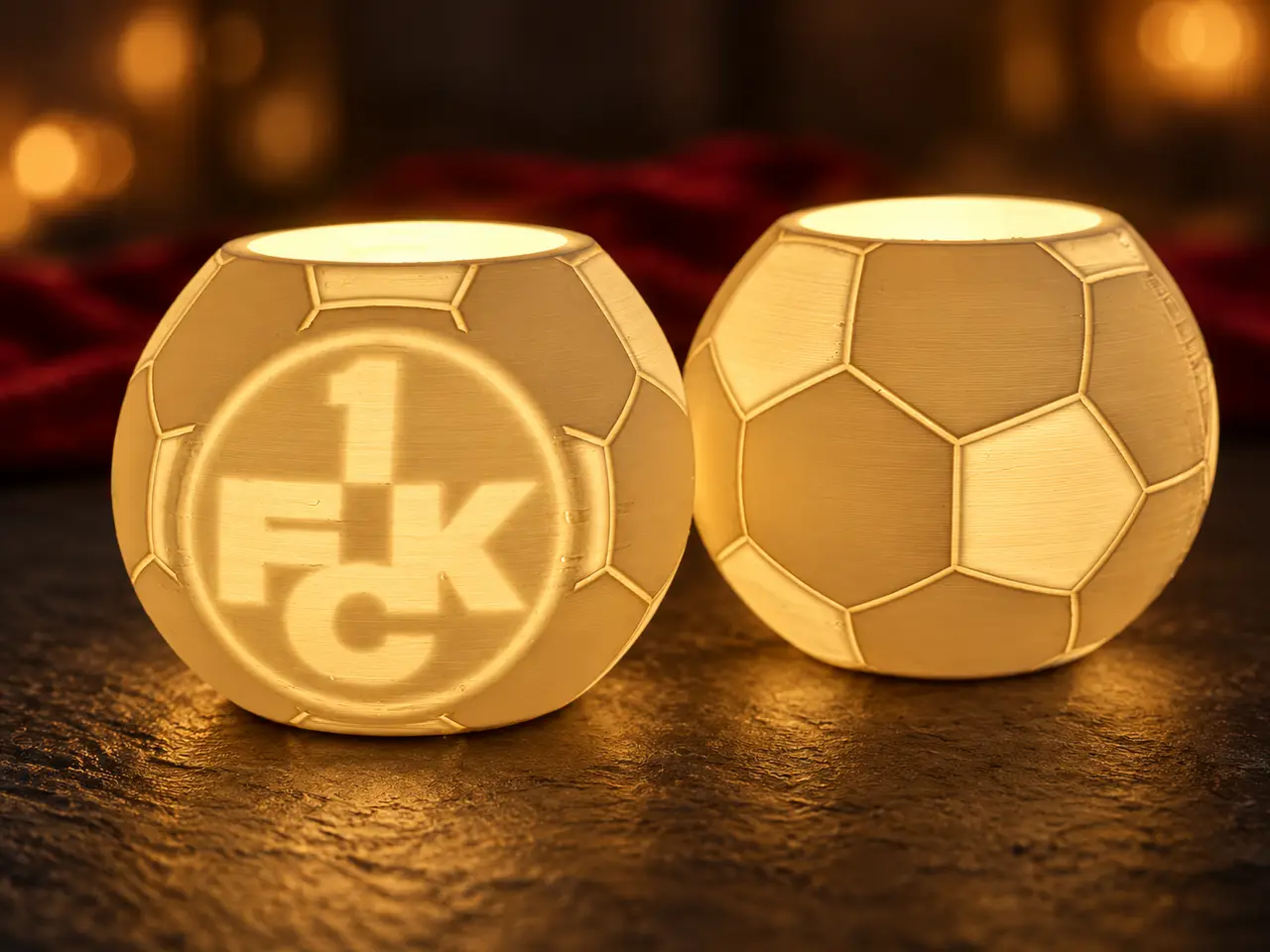 1.FC Kaiserslautern - Teelichthalter - 85mm - FCK — modelo 3D