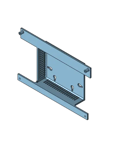 Enclosure Mount for Elecrow 7 Inch screen and Raspberry Pi 4B with PoE — modelo 3D
