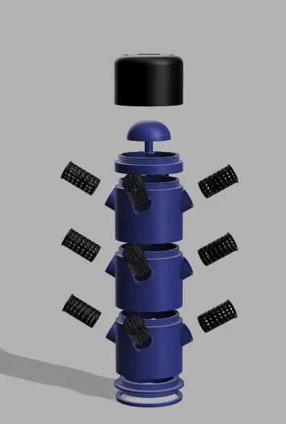 The Mushroom [modular Hydroponics tower] V1.0 — modelo 3D