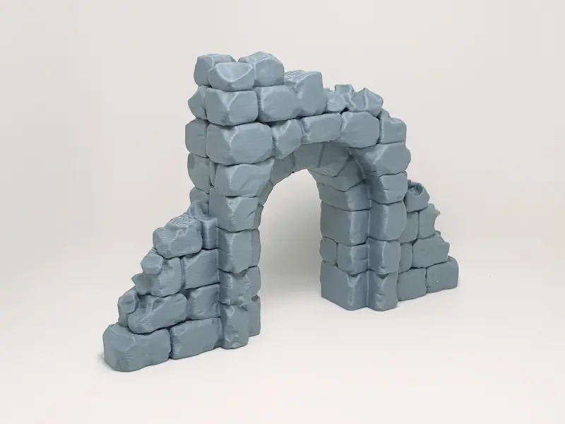 Ruined Courtyard Entrance | 28mm - 32mm Miniature — modelo 3D