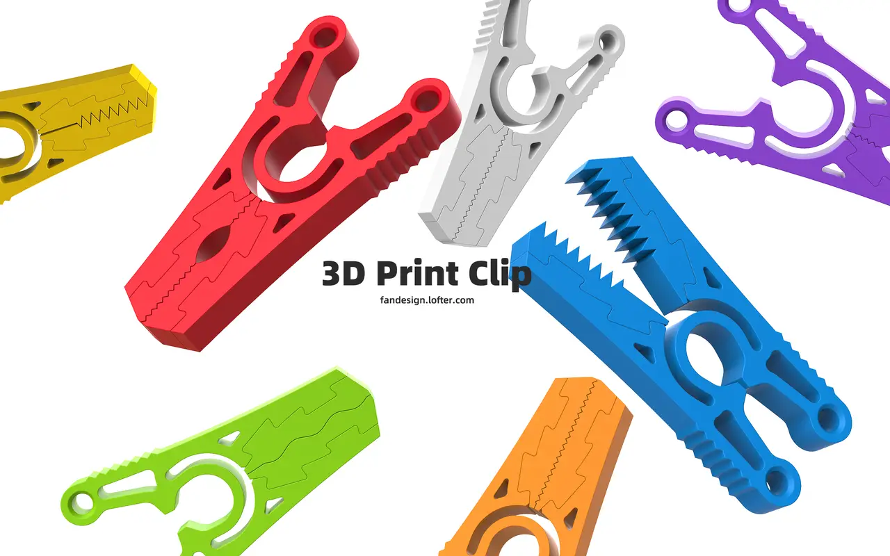 Clip — modelo 3D