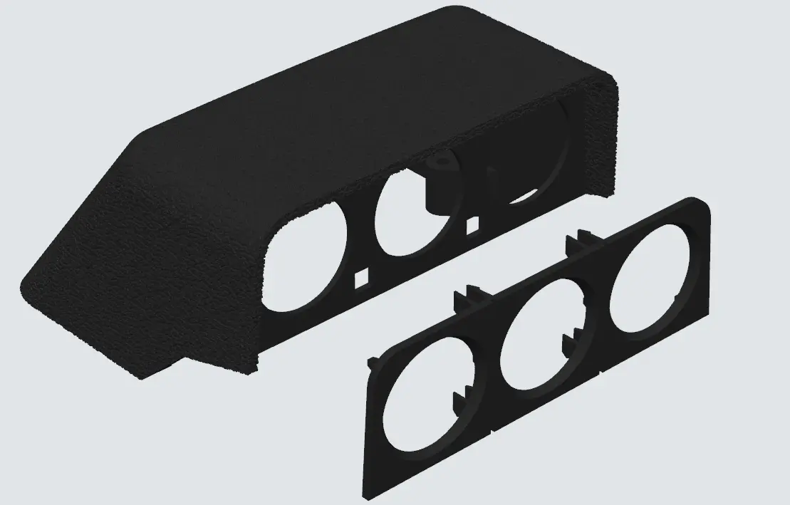 Volvo 240 Rally guage pod (Compact) — modelo 3D