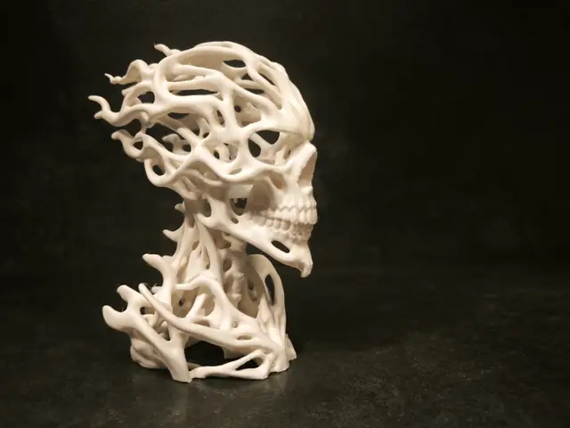 Bonewraith – Twisted Skull LED Lamp — modelo 3D