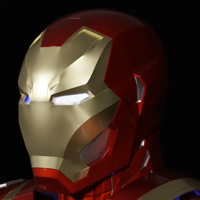 Iron Man Mark 46-47 Helmet — modelo 3D