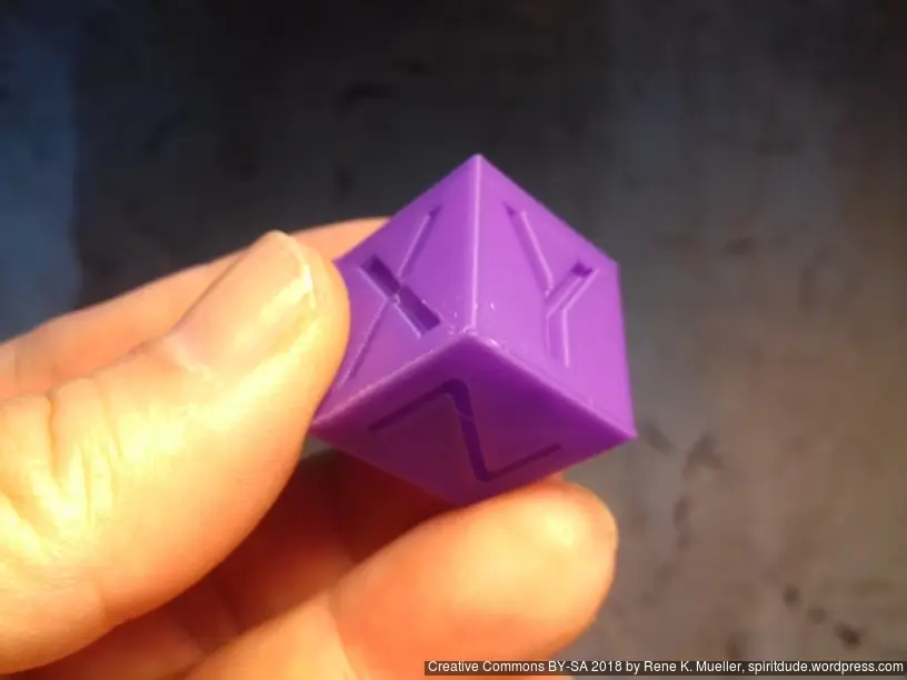 XYZ 20mm Hollow Calibration Cube (Single Color / Dual Color) — modelo 3D