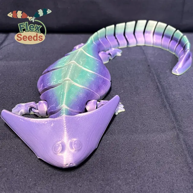 Flexi Diplocaulus(print-in-place) — modelo 3D