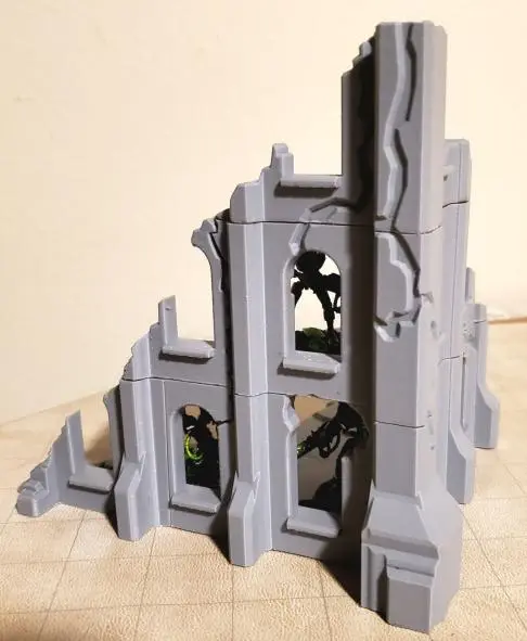 3 Story Building Corner Terrain — modelo 3D