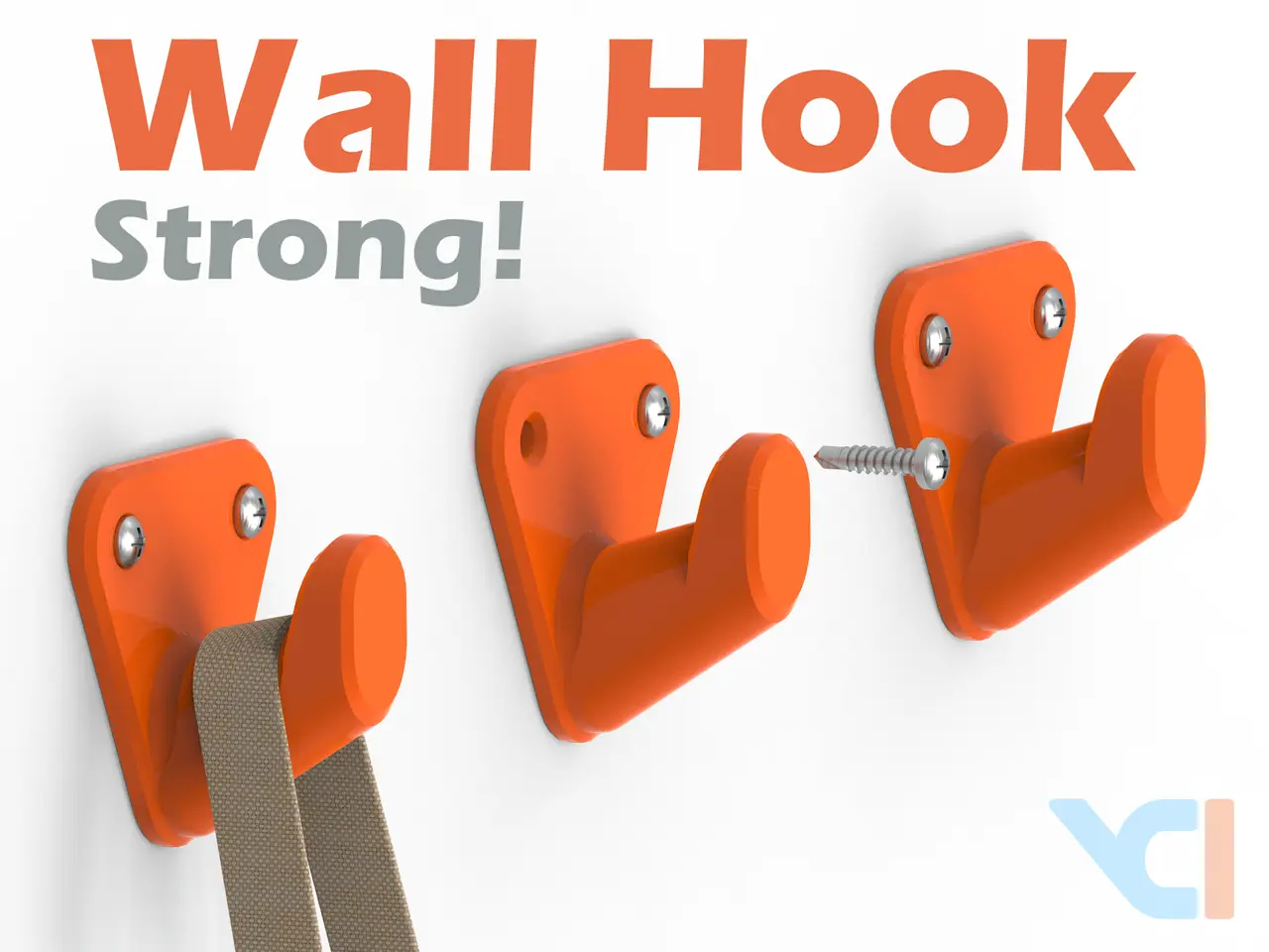 Strong Wall Hook — modelo 3D