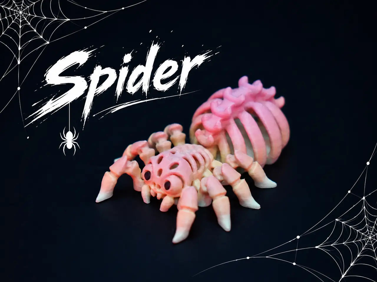 Articulated Skeletal Spider — modelo 3D