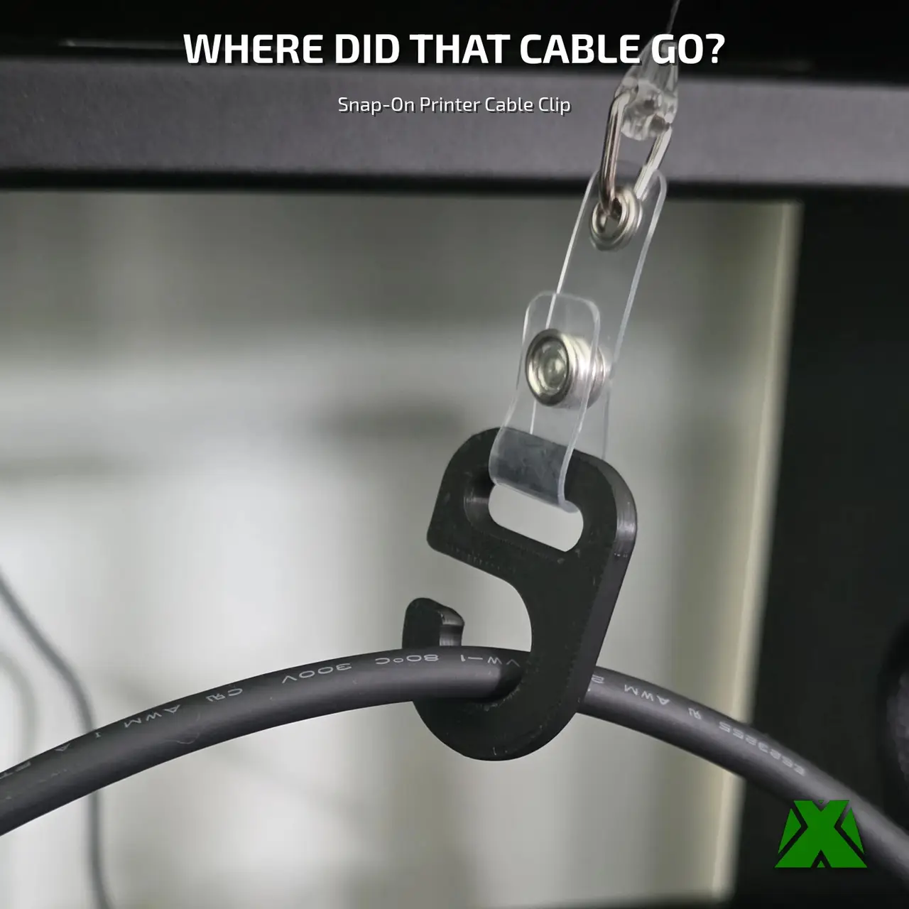 Cable Clip for Printer — modelo 3D