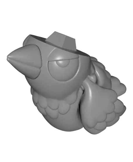 Halloween Hat Crow — modelo 3D