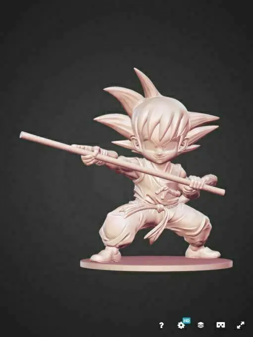 goku kid — modelo 3D