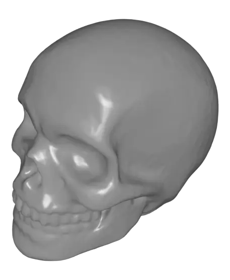 Skull Biker Keychain — modelo 3D