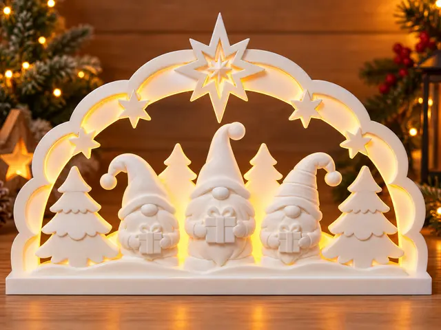 Weihnachtswichtel Schwibbogen — modelo 3D